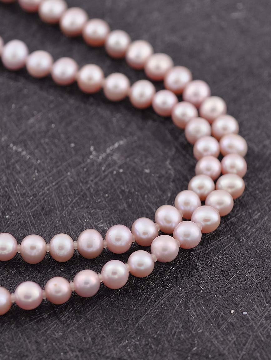 Smoky Purple Freshwater Pearl Necklace image