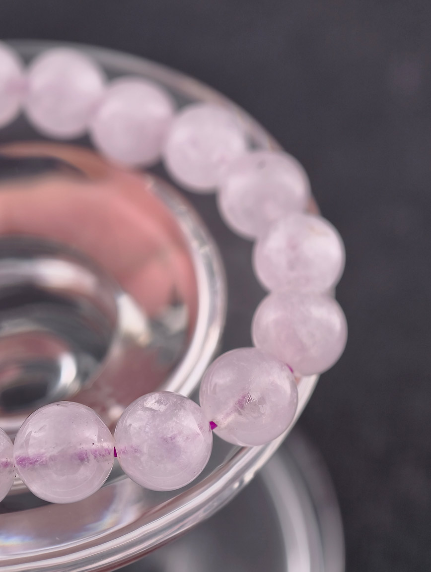 Natural Light Purple Amethyst Bracelet 11 mm