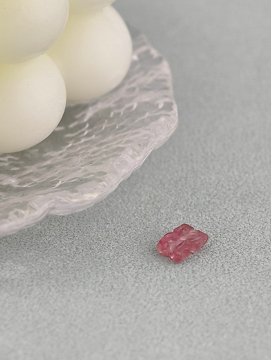 Natural Tourmaline Ruyi Flower DIY Accessory image
