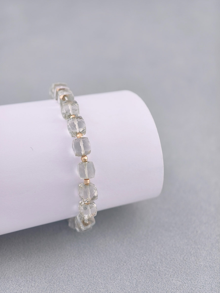Natural Green Crystal Bracelet