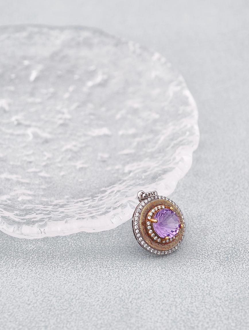 Lucky Wheel Amethyst Pendant image