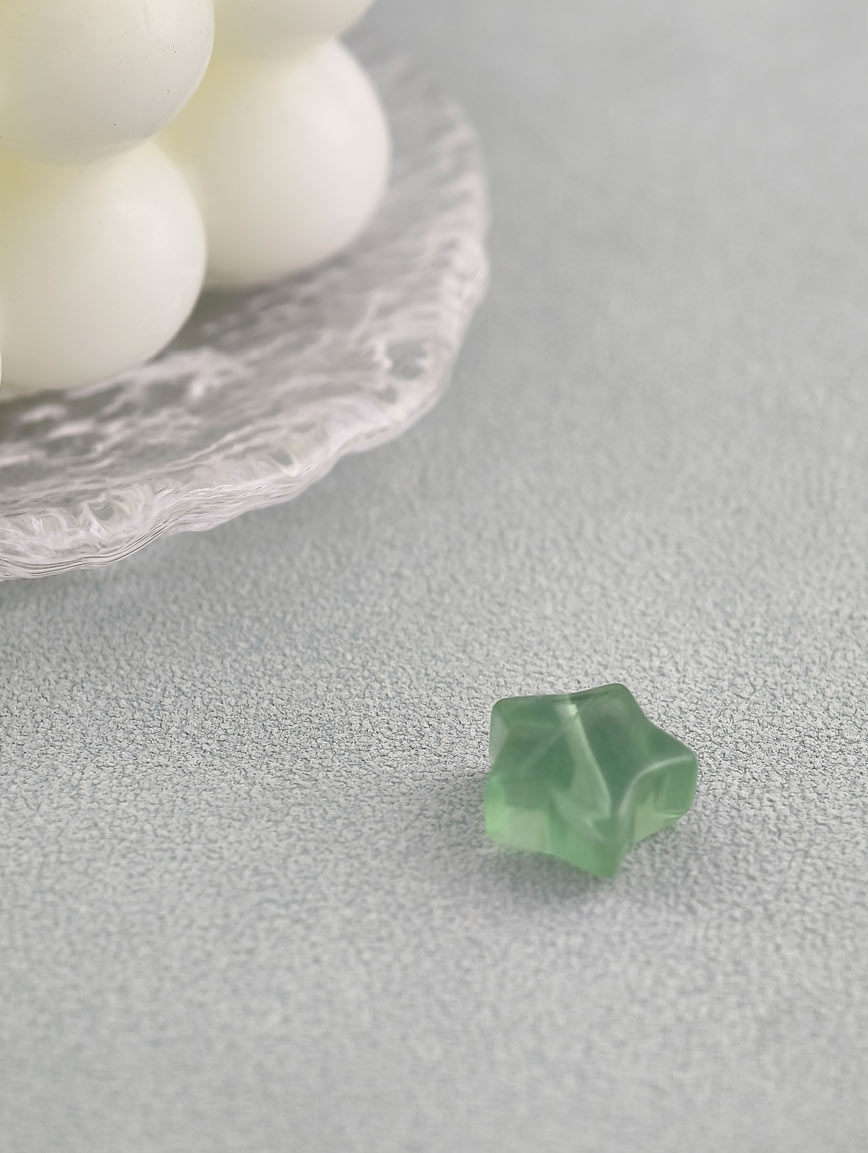 Natural Colored Fluorite Star DIY Accessory image