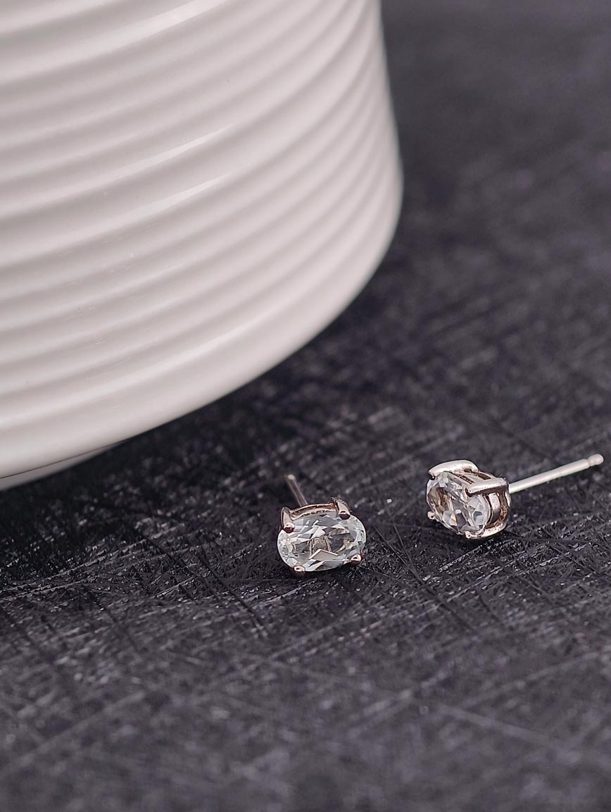 Natural Topaz Sterling Silver Earrings image