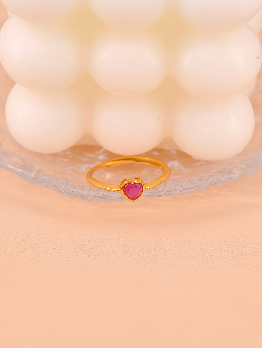 Heart Ruby Ring