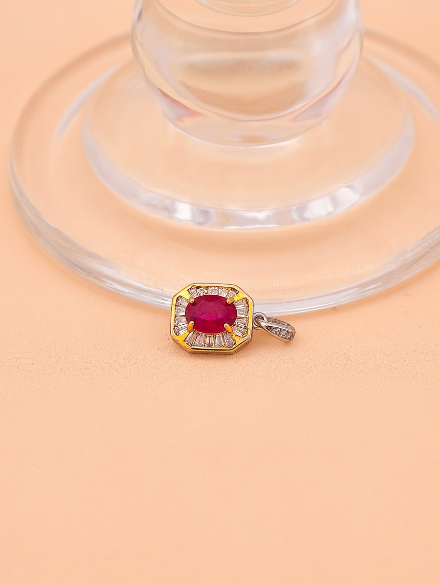 Natural Ruby Seiko Fashion Style Pendant image