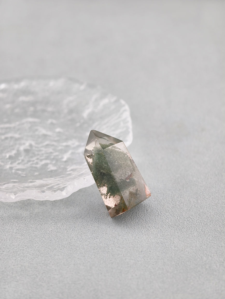 Natural Green Phantom Pyramid Ornament image