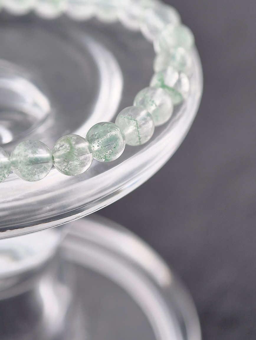 Natural Emerald Phantom Bracelet