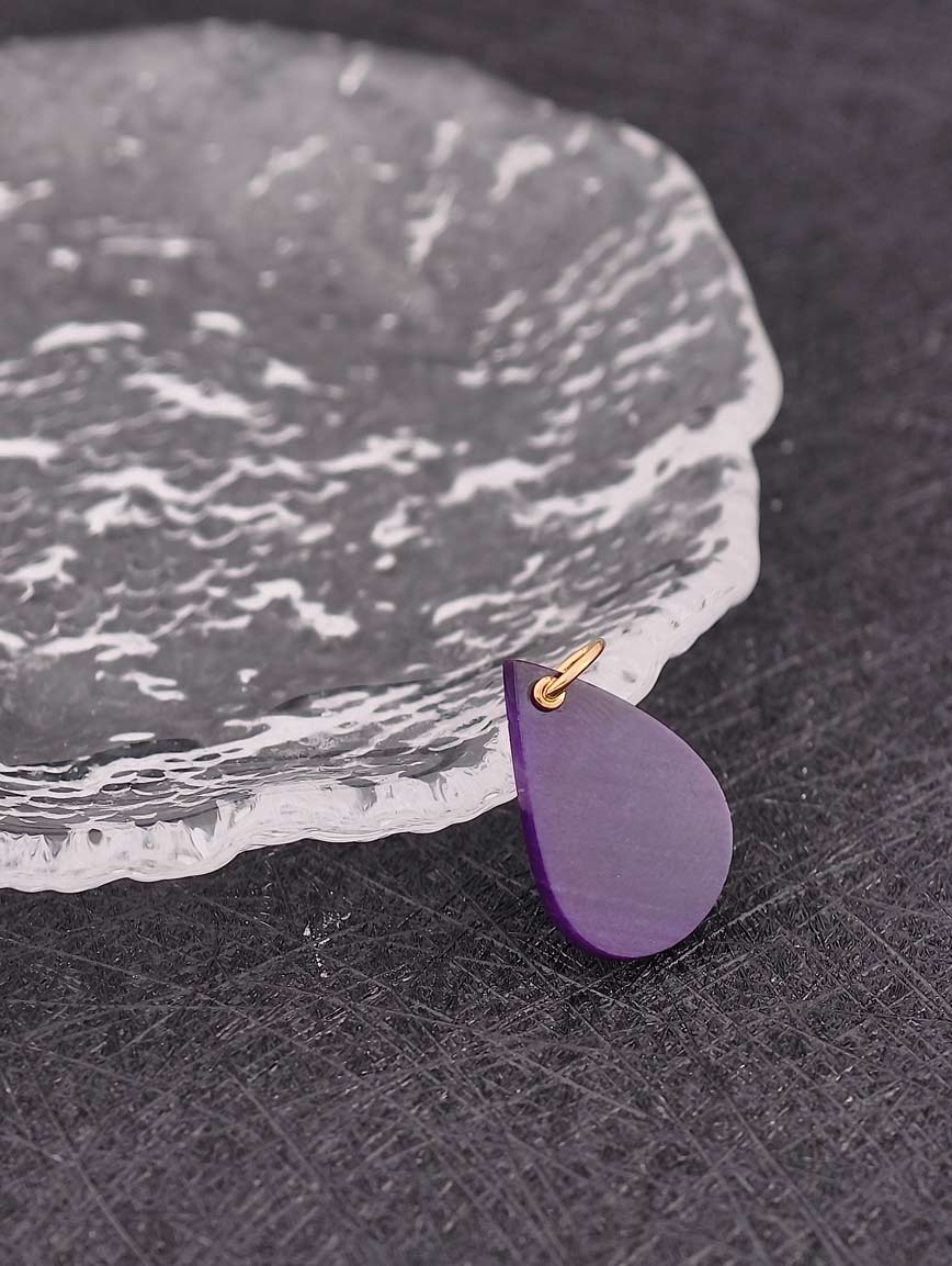 Natural Sugilite Sterling Silver Pendant image
