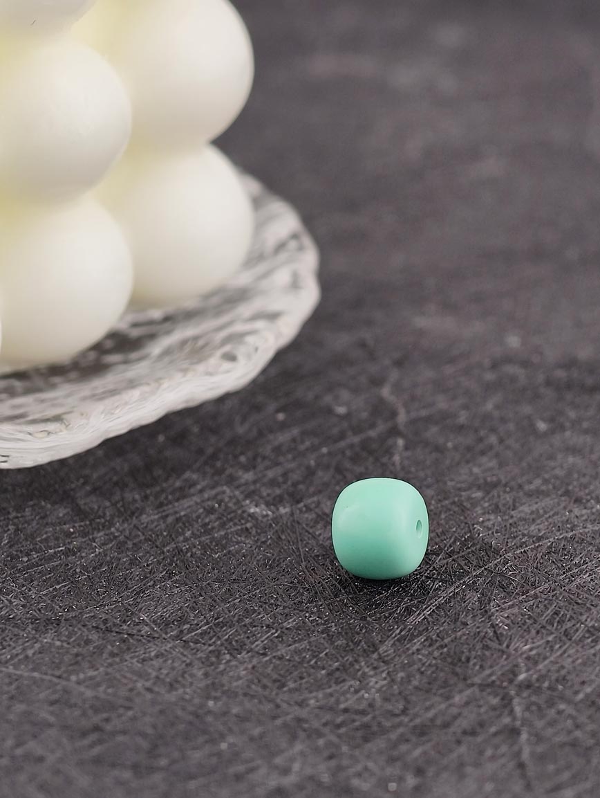 Natural Turquoise Vintage Drum Bead DIY Accessory image