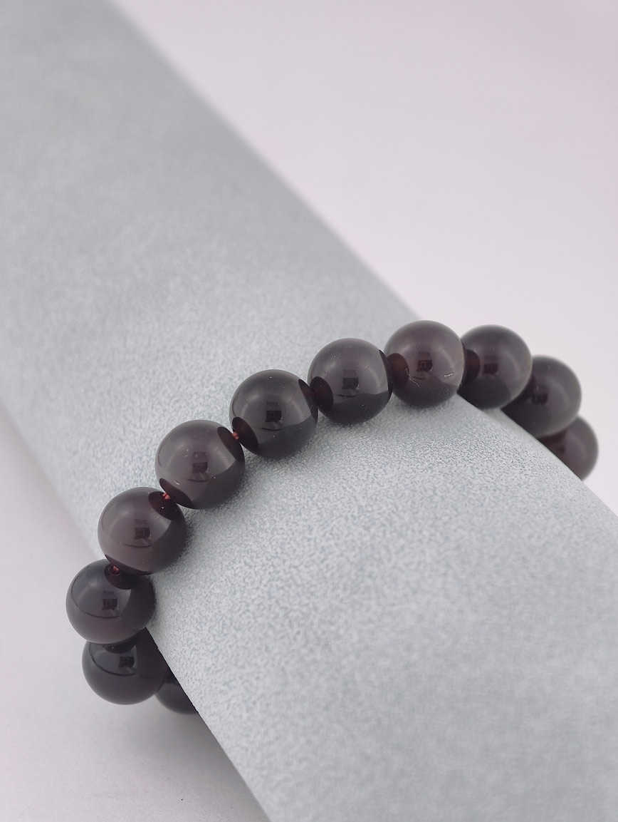 Natural Obsidian Bracelet 11 mm