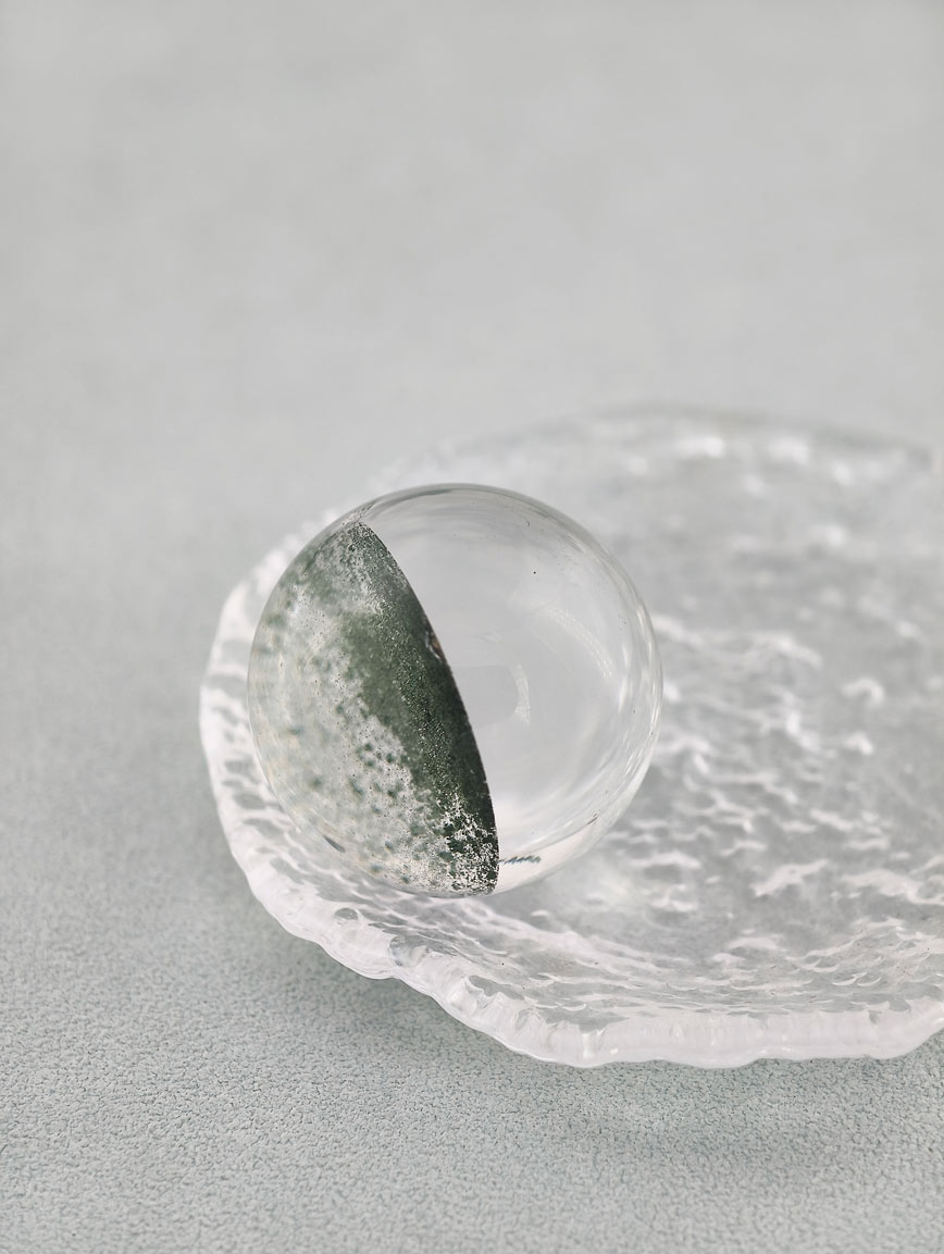 Natural Starlight Green Phantom Crystal Ball image