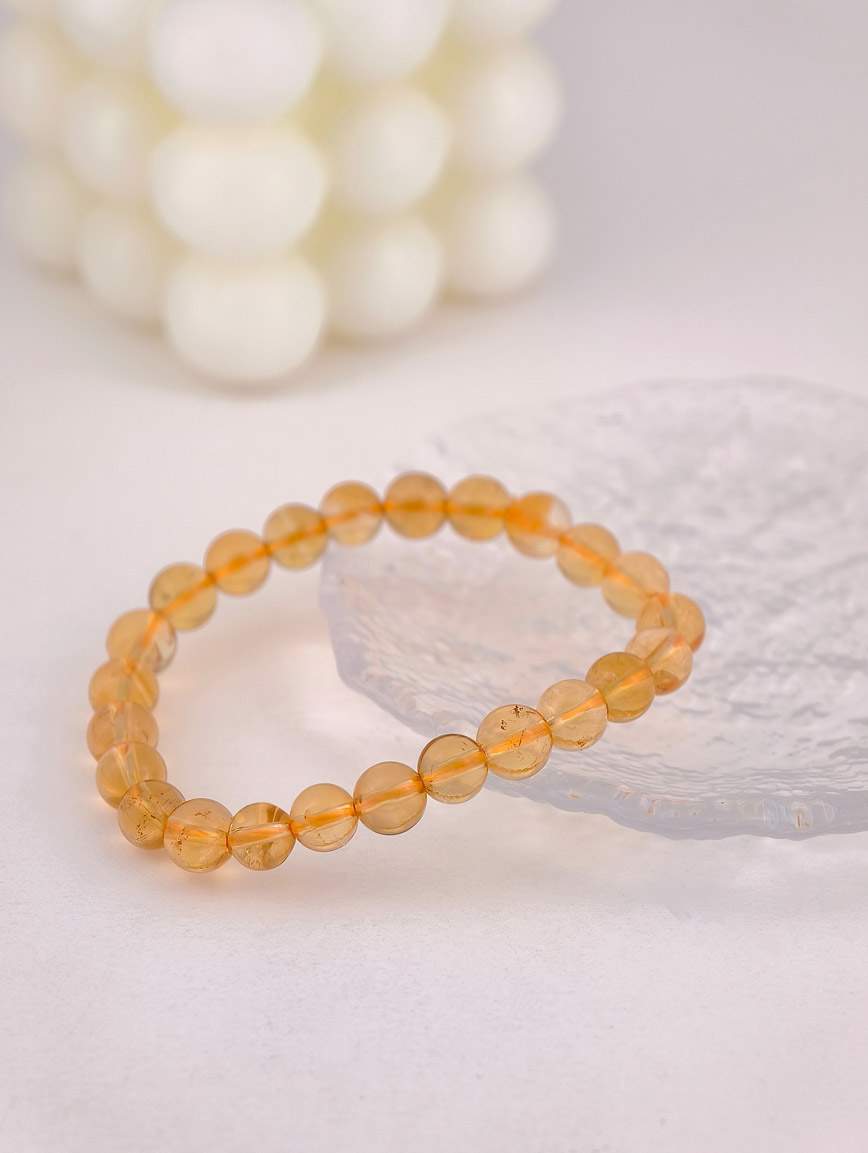 Natural Citrine Bracelet 9 mm