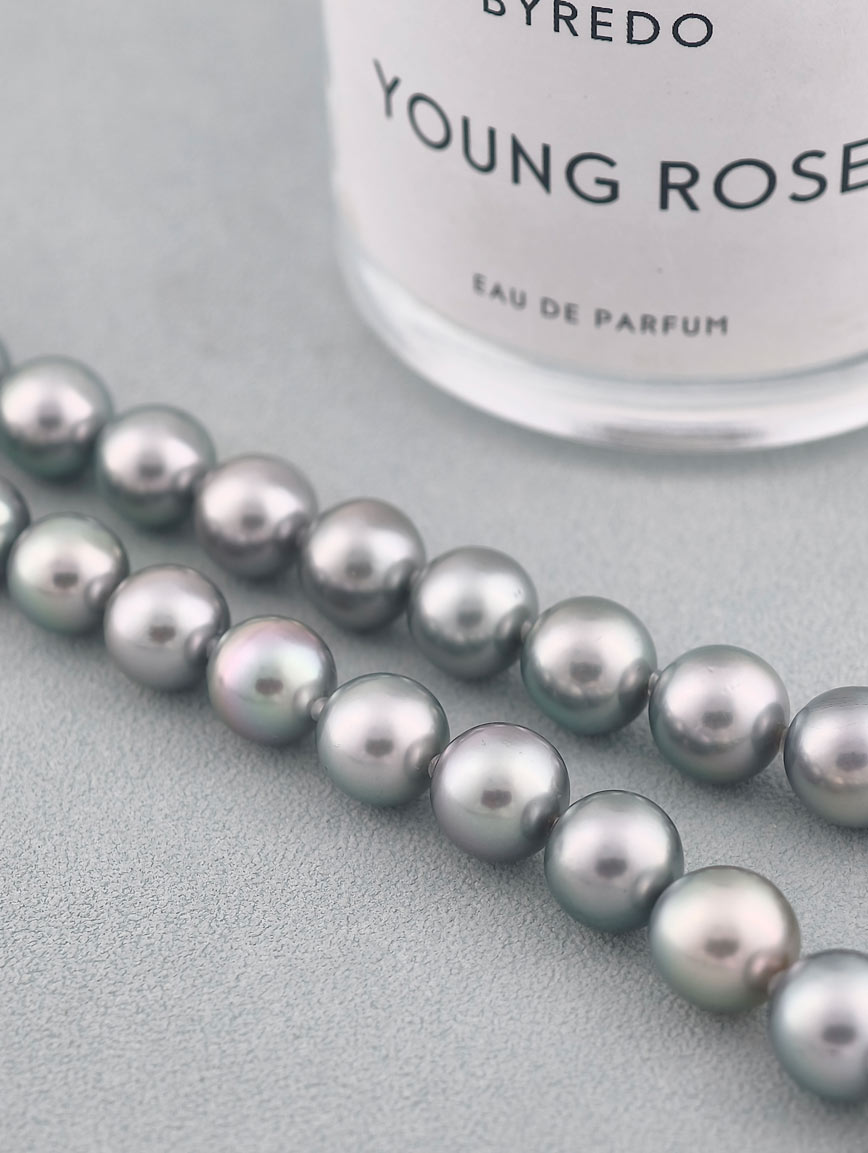 Natural Gray Akoya Seawater Pearl Necklace image