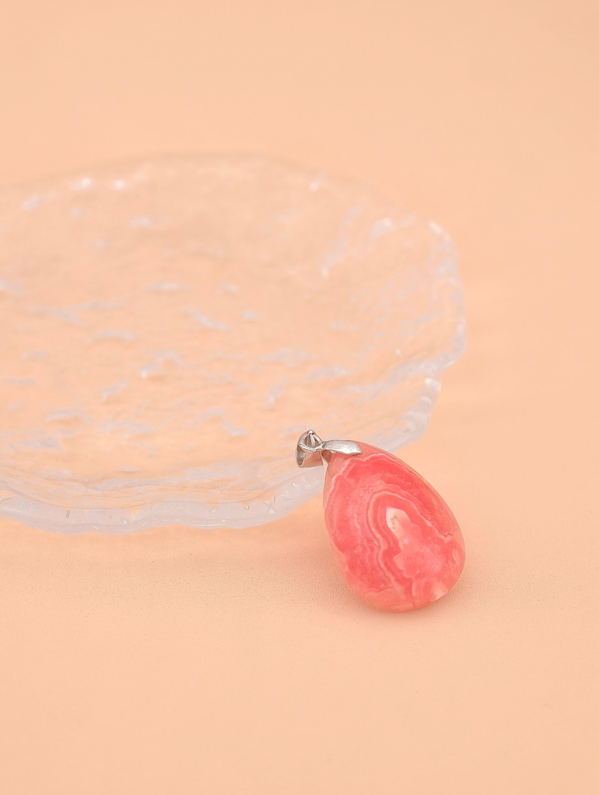 Natural Rhodochrosite Pendant