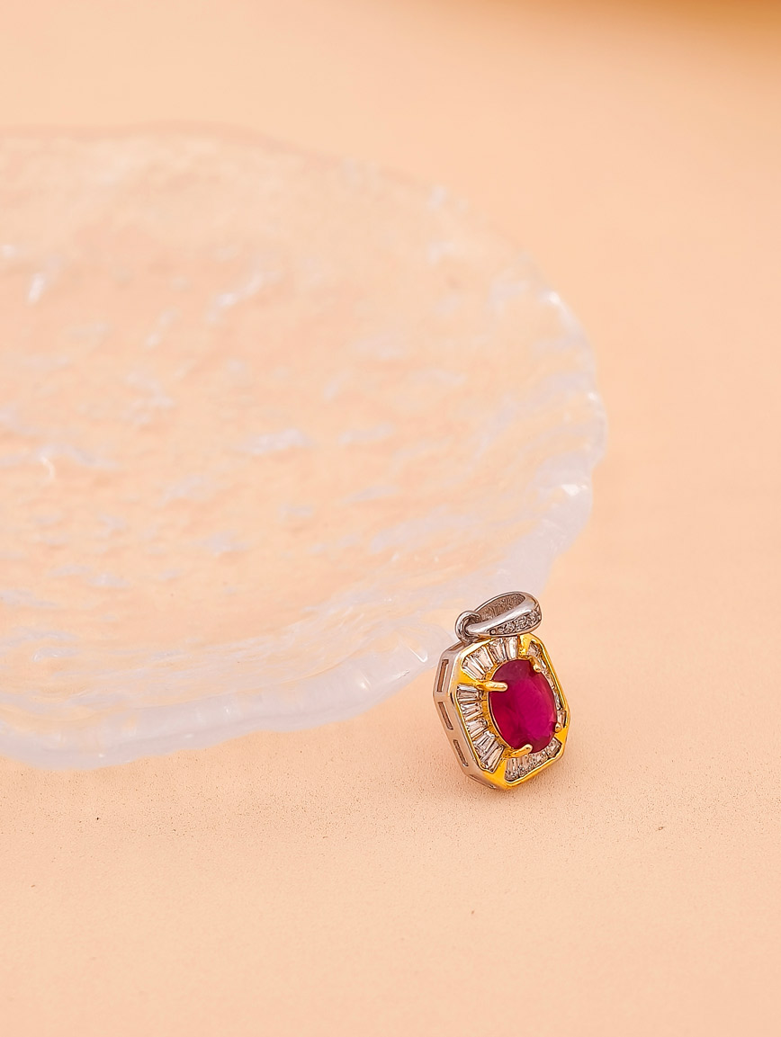 Natural Ruby Seiko Fashion Style Pendant image
