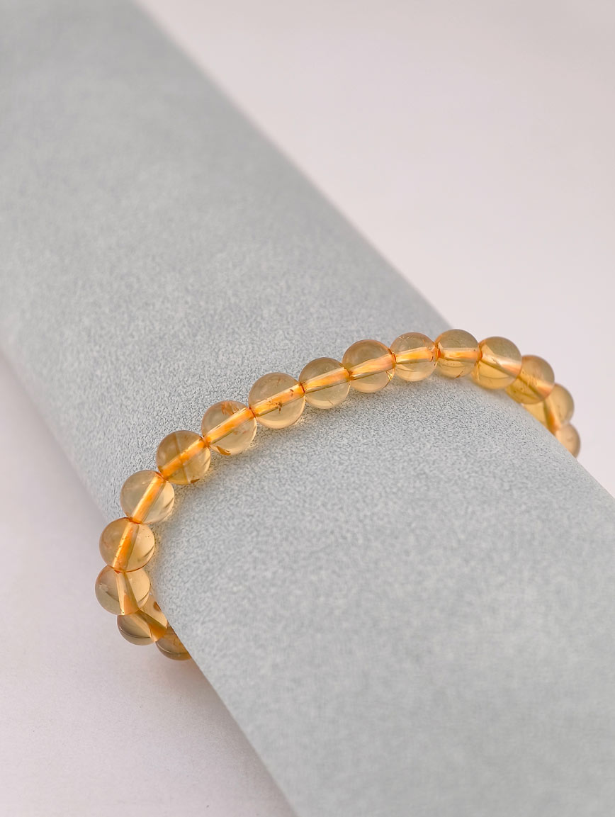 Natural Citrine Bracelet 9 mm