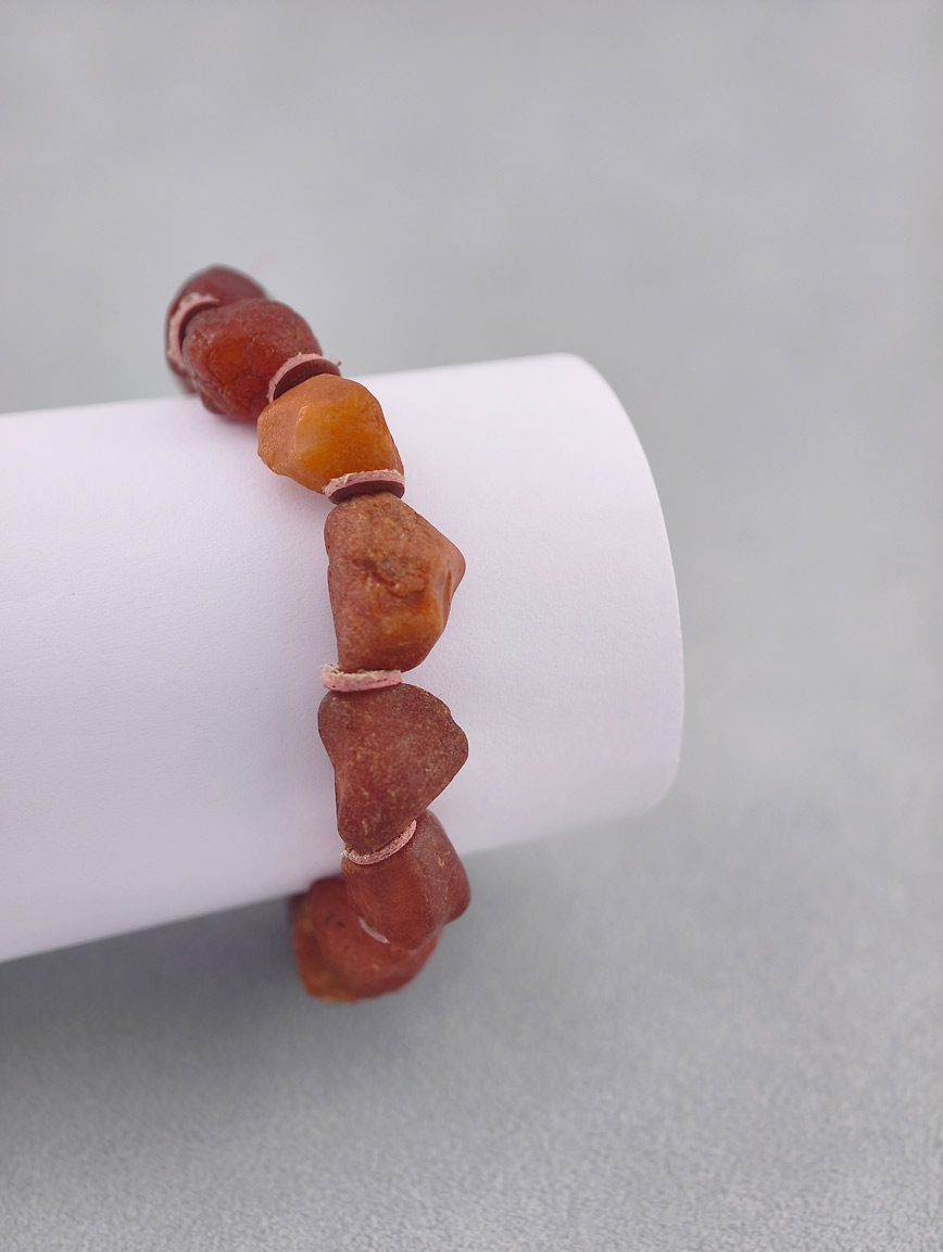 Natural Raw Mine Sea Drift Beeswax Bracelet