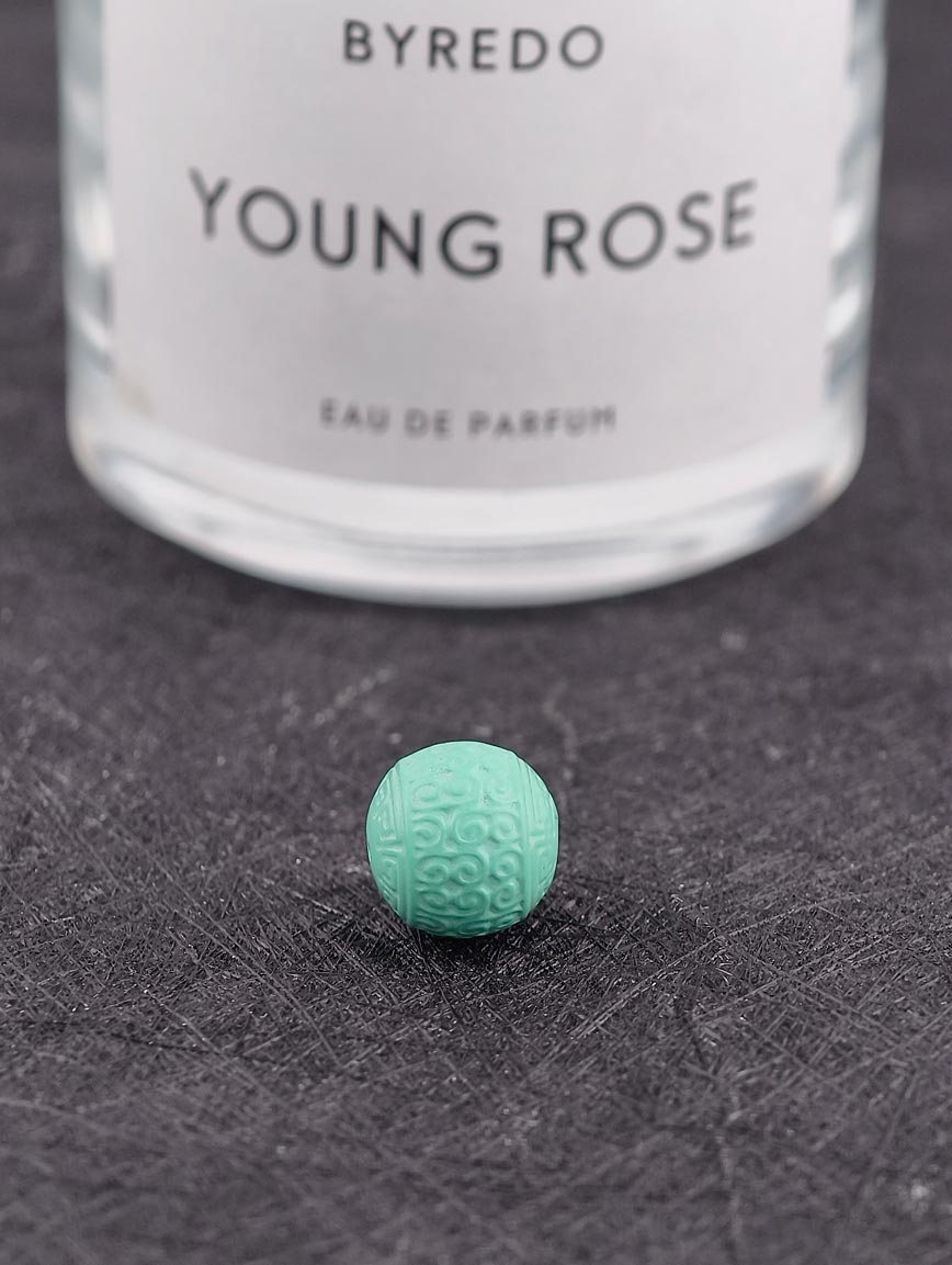 Natural Turquoise Ruyi Pattern Bead DIY Accessory image
