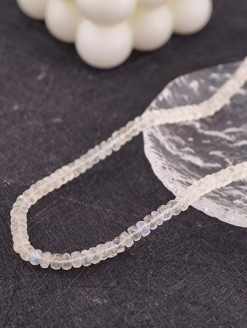 Abacus Bead Gradient Blue Moonlight Necklace image