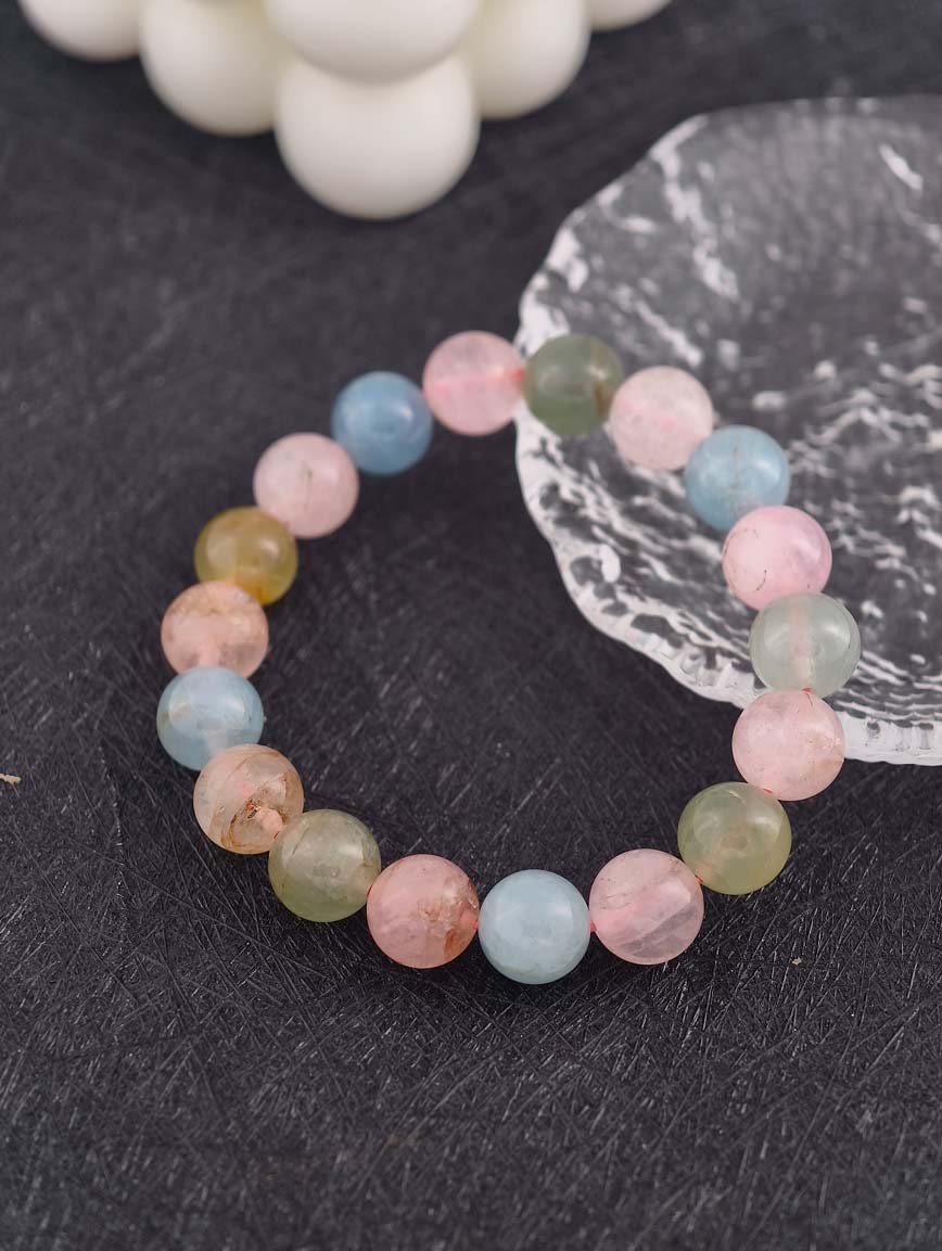 Natural Morganite Simple Style Bracelet