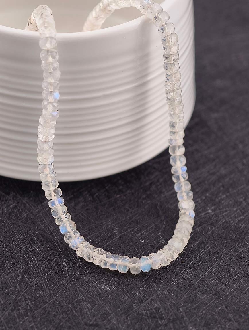 Abacus Bead Gradient Blue Moonlight Necklace image