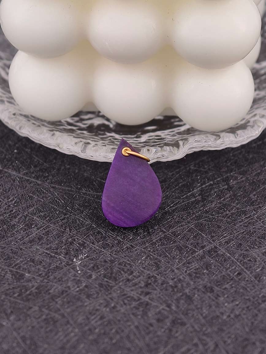 Natural Sugilite Sterling Silver Pendant image