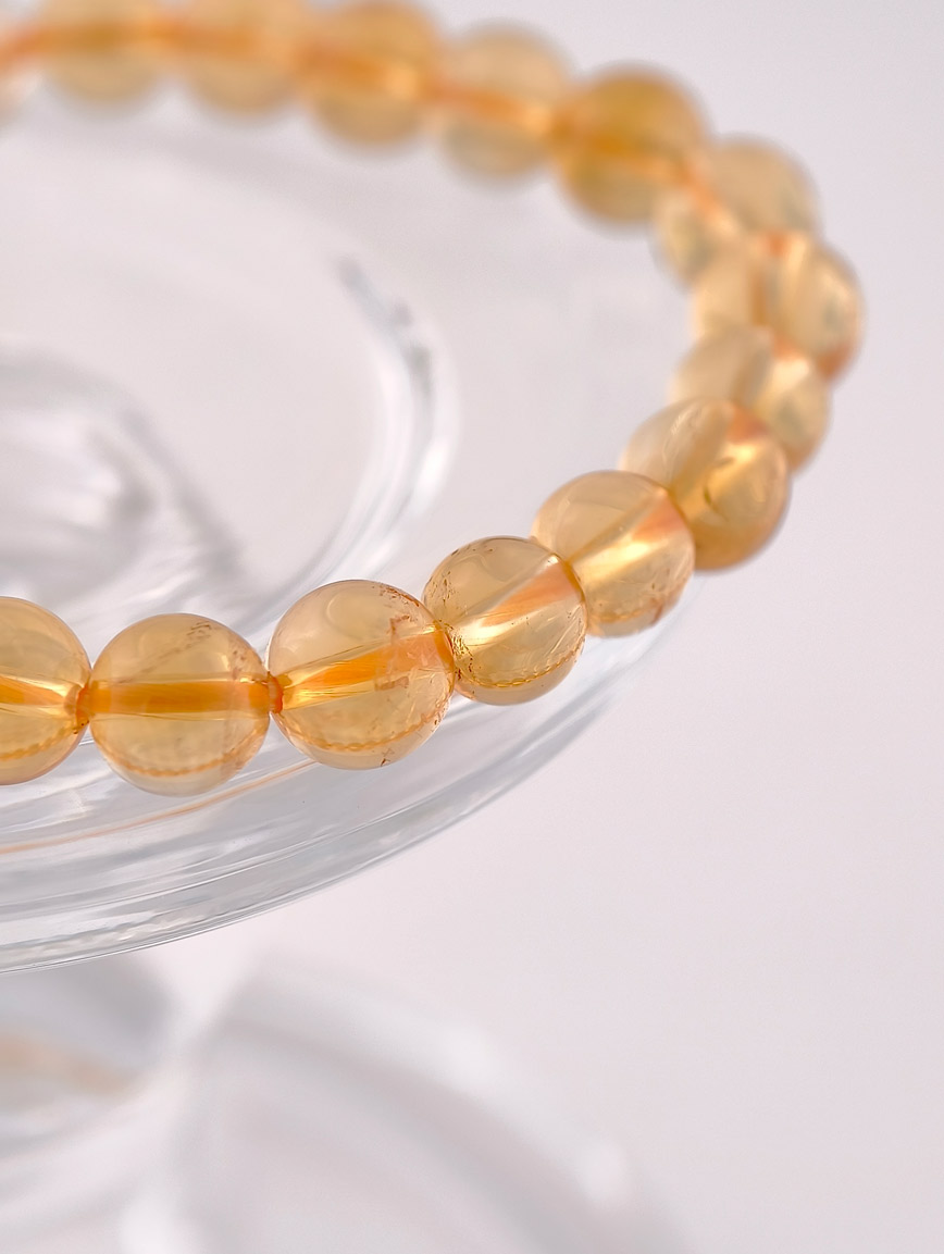 Natural Citrine Bracelet 9 mm