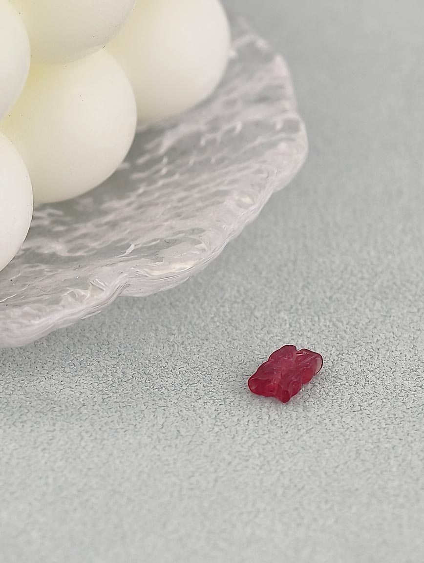Natural Tourmaline Ruyi Flower DIY Accessory image