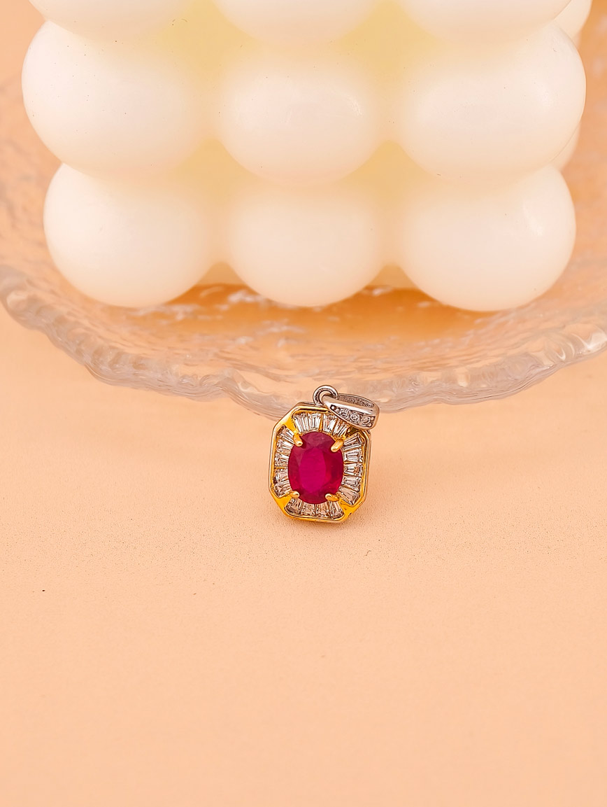 Natural Ruby Seiko Fashion Style Pendant image