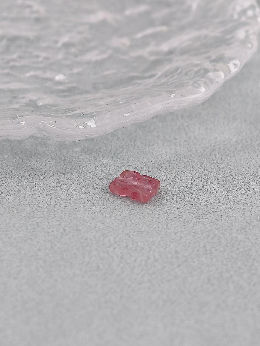 Natural Tourmaline Ruyi Flower DIY Accessory image