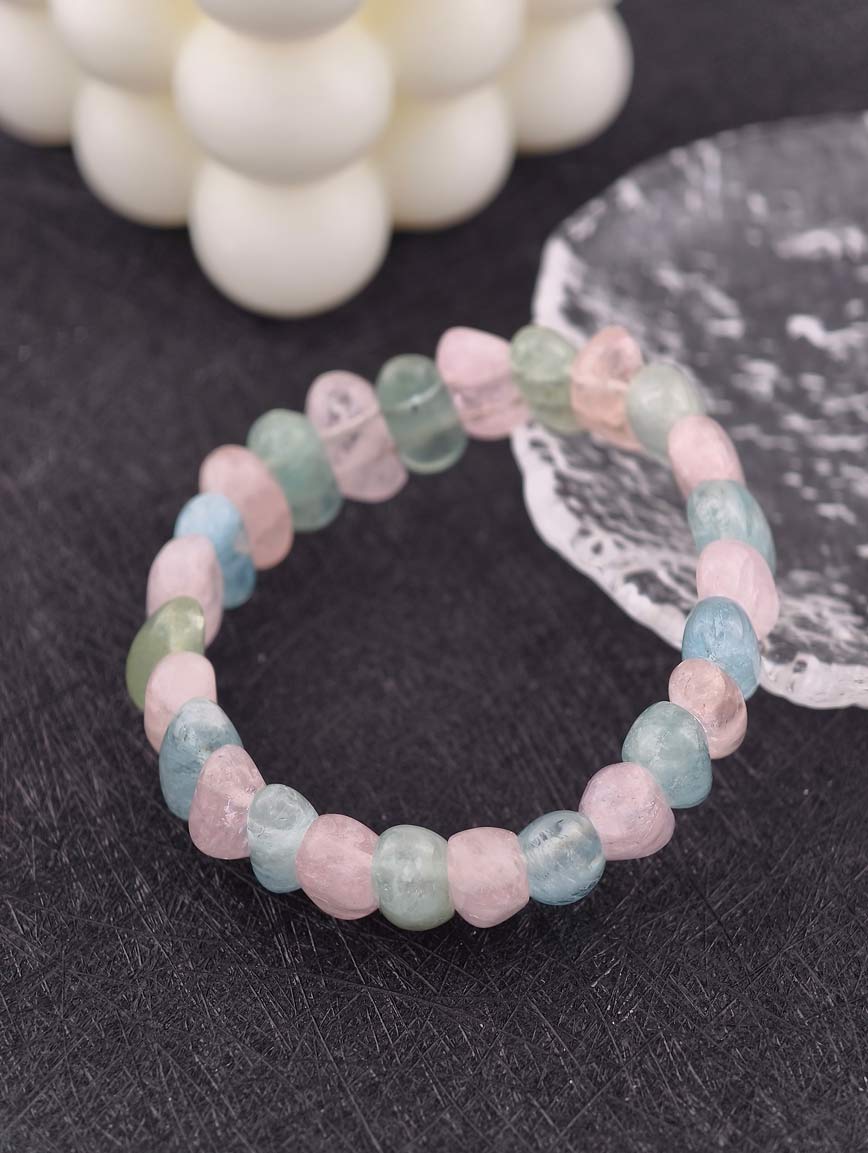 Natural Morganite Energy Bracelet