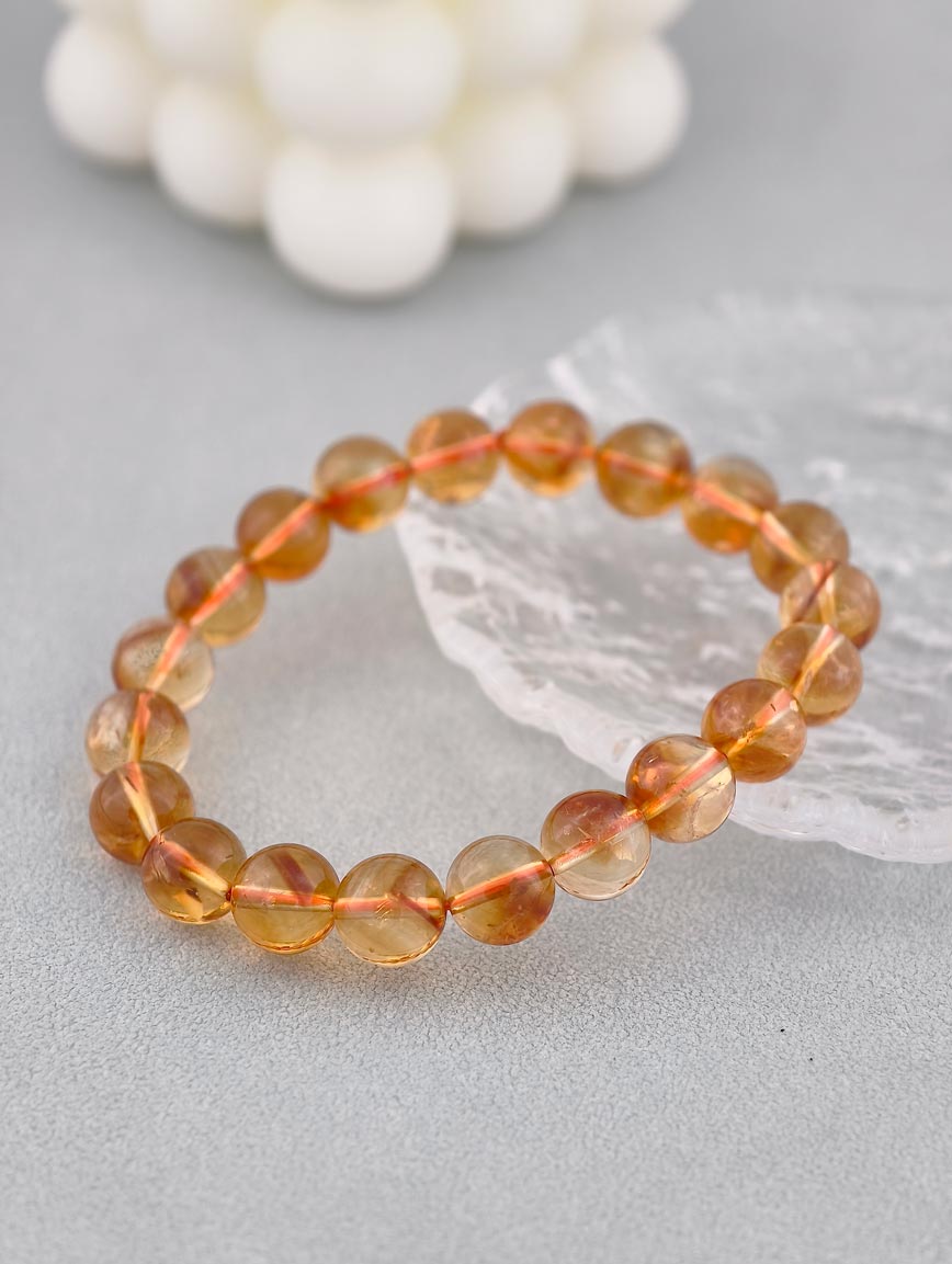 Natural Brazilian Old Mine Citrine Bracelet