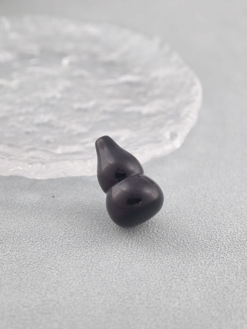 Natural Obsidian Gourd DIY Accessory image
