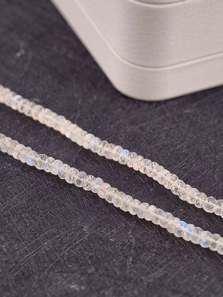 Abacus Bead Gradient Blue Moonlight Necklace image