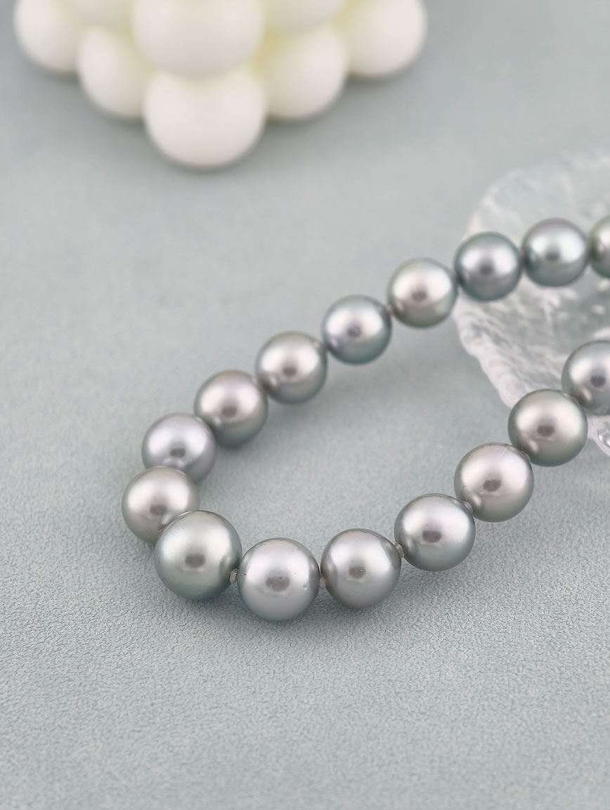 Natural Gray Akoya Seawater Pearl Necklace image