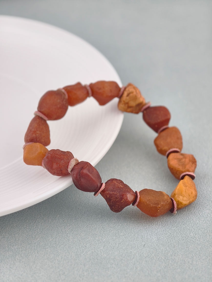 Natural Raw Mine Sea Drift Beeswax Bracelet