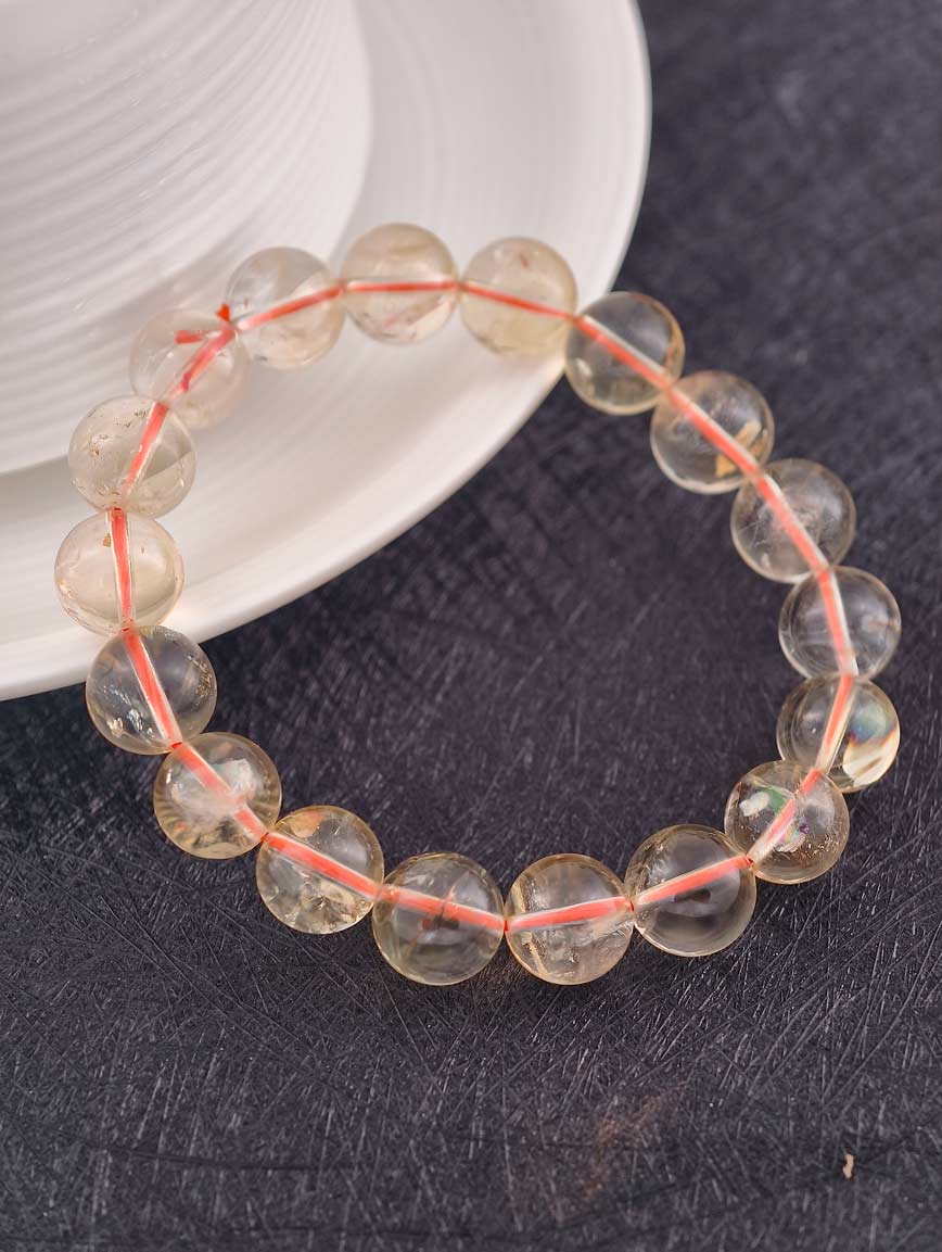 Natural Pale Yellow Citrine Bracelet image
