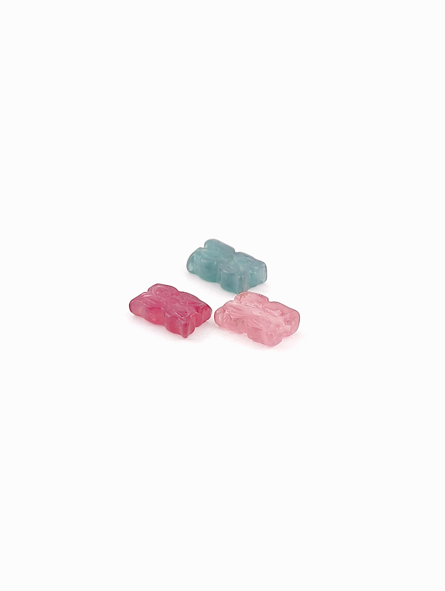 Natural Tourmaline Ruyi Flower DIY Accessory