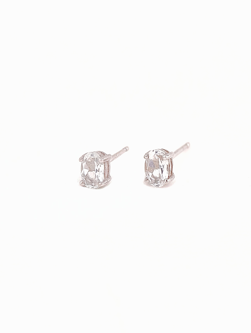 Natural Topaz Sterling Silver Earrings