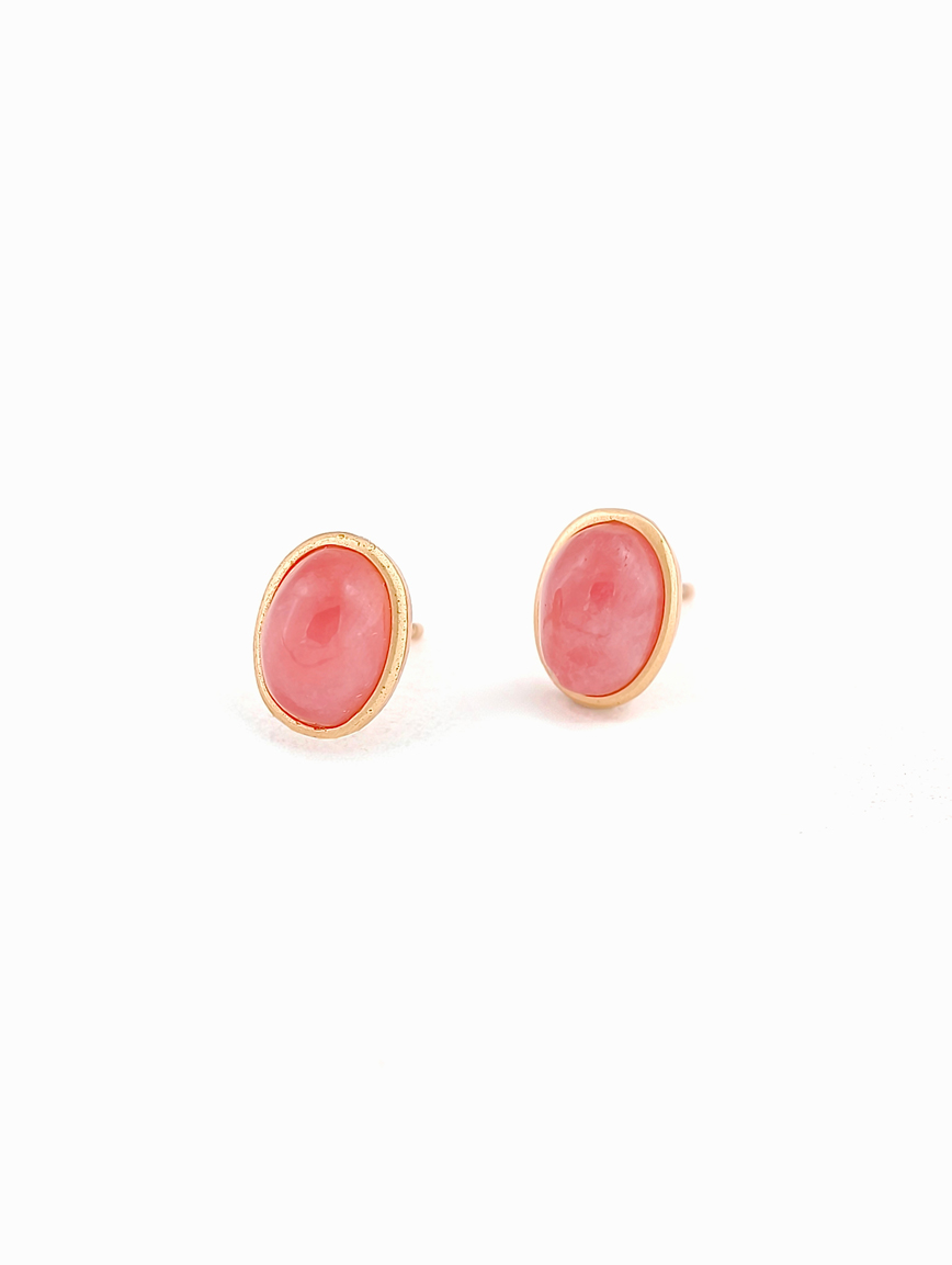 Natural Rhodochrosit Sterling Silver Earrings