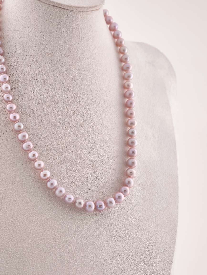 Smoky Purple Freshwater Pearl Necklace