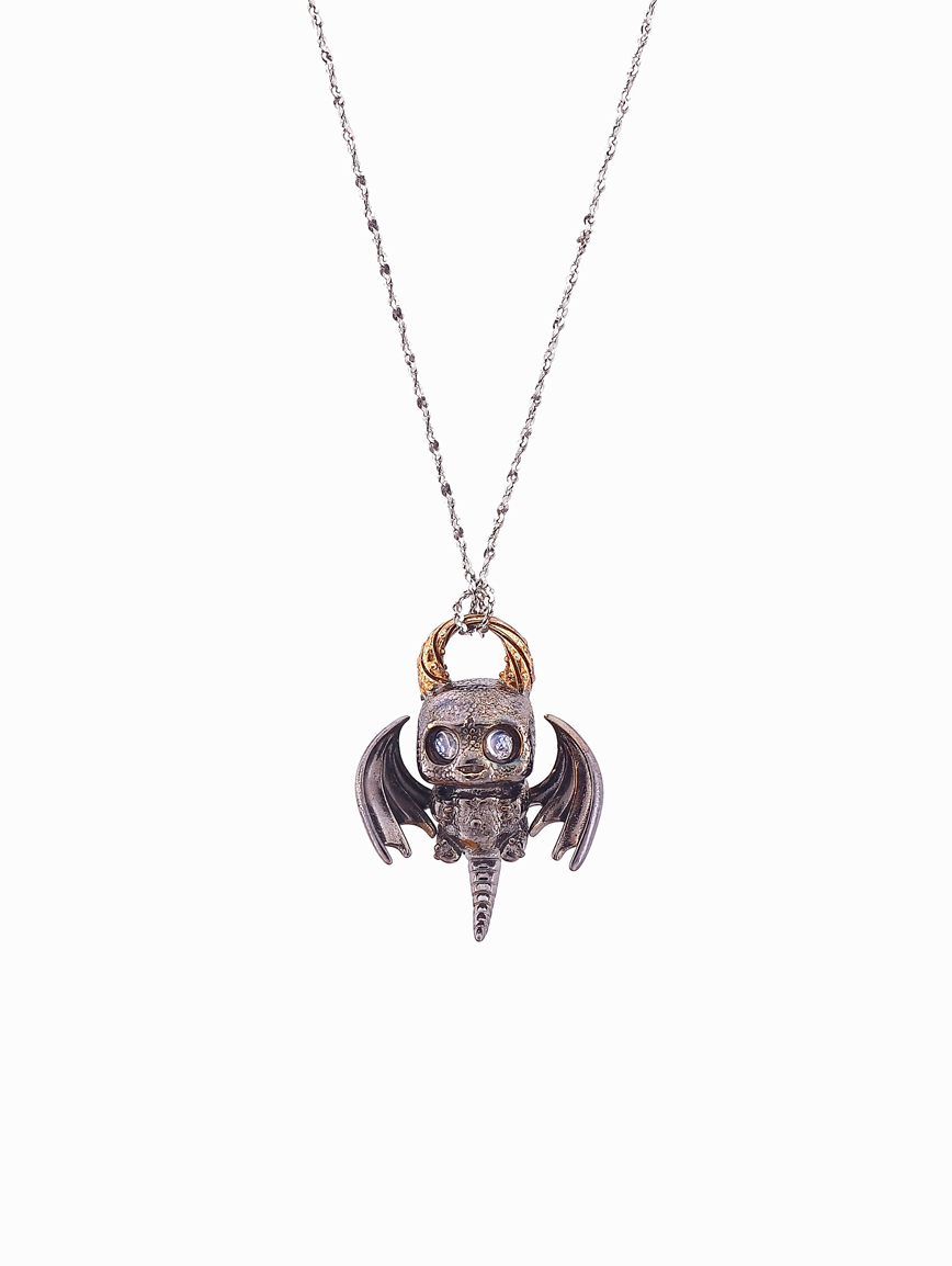Natural Blue Moonstone Little Devil Pendant