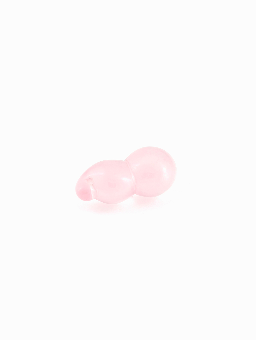 Natural Rose Quartz Gourd DIY Accessory