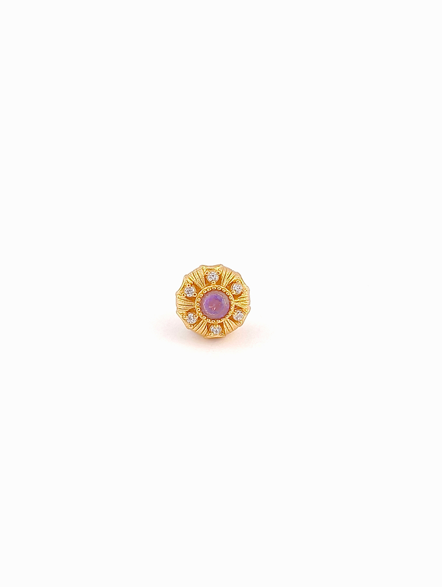 Natural Amethyst Sterling Silver DIY Accessory