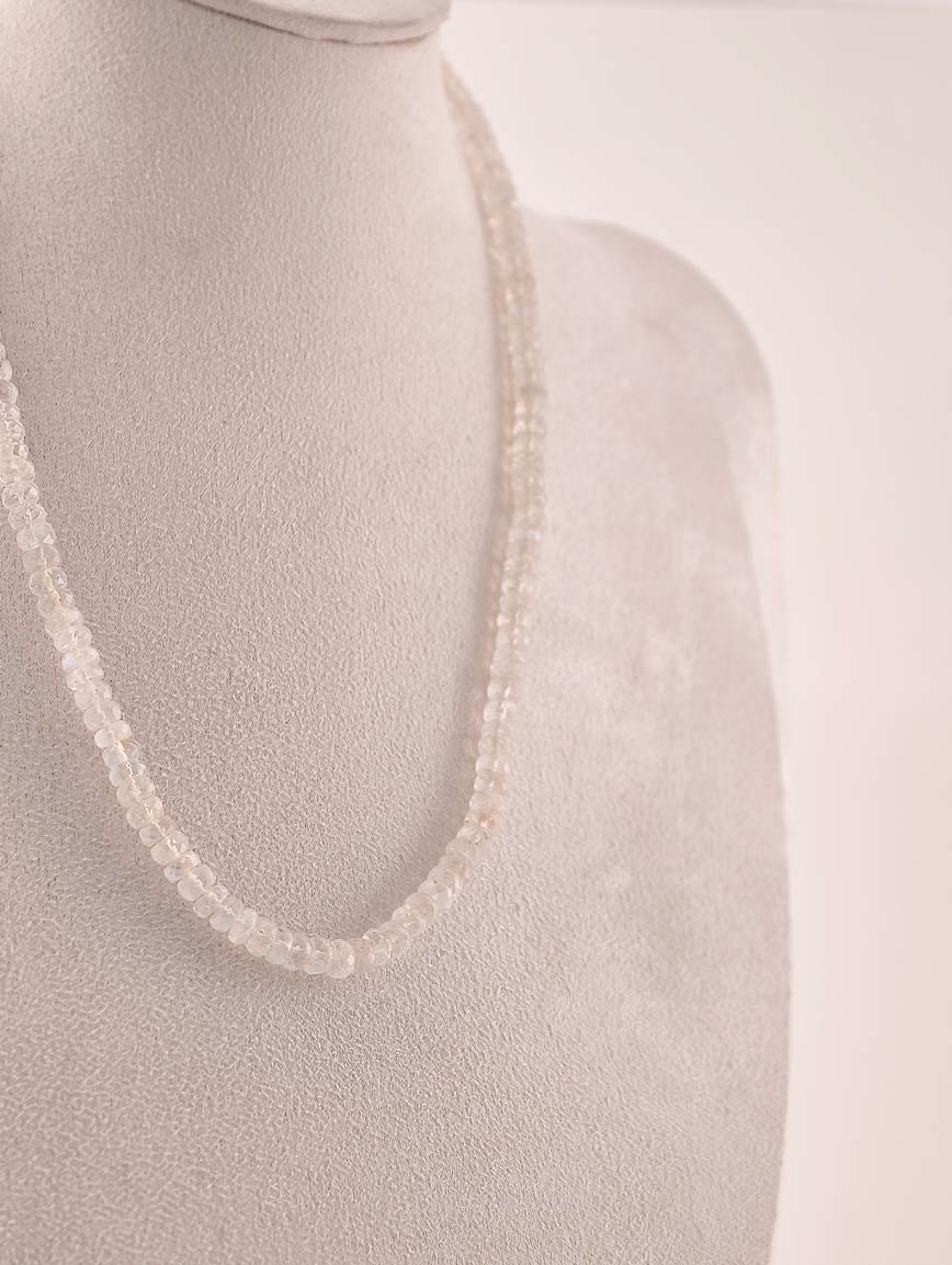 Abacus Bead Gradient Blue Moonlight Necklace