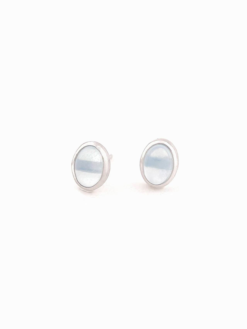 Natural Aquamarine Sterling Silver Earrings