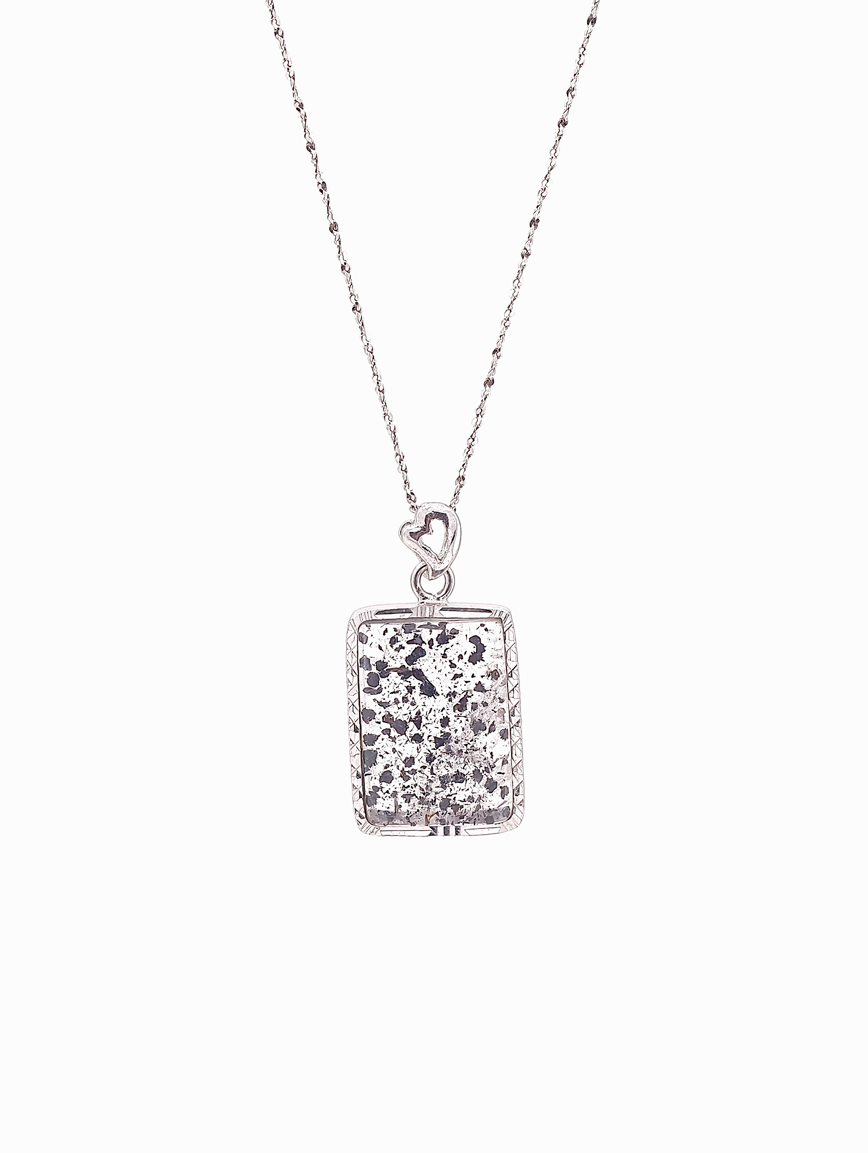 Natural Black Super Seven Sterling Silver Pendant