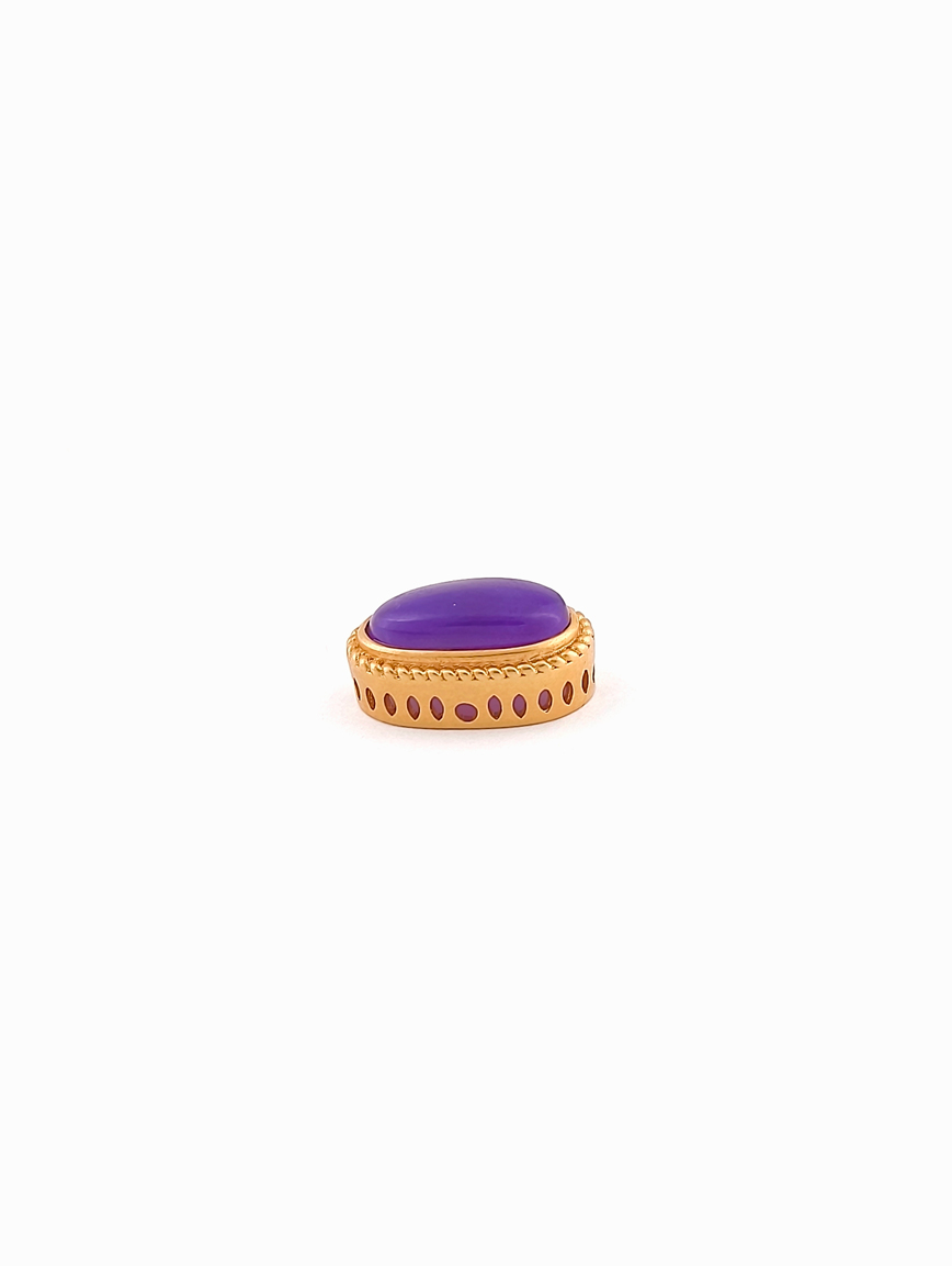 18K Gold Sugilite Simple Style DIY Accessory