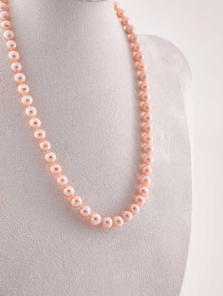 Orange Freshwater Pearl Necklace