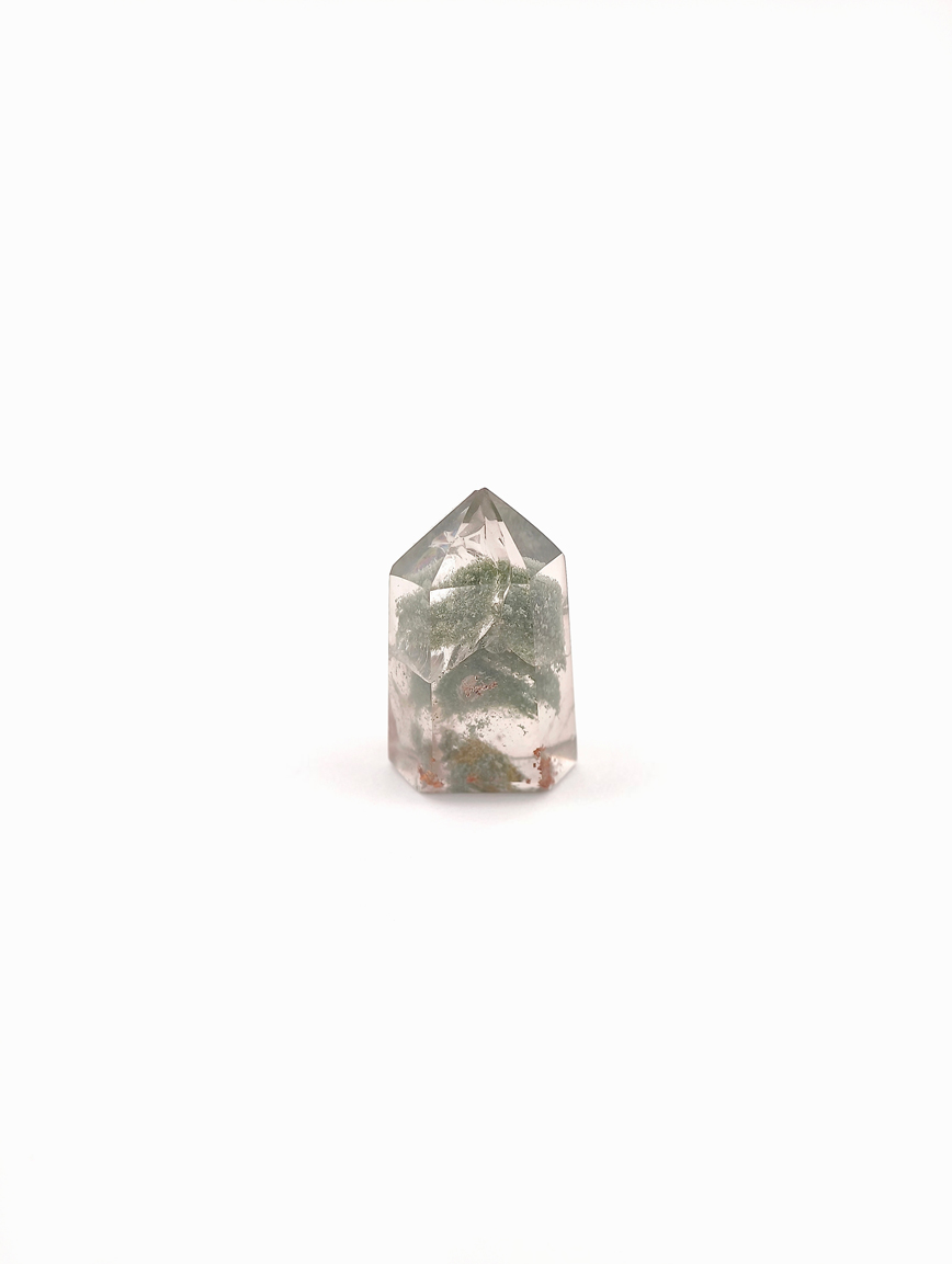 Natural Green Phantom Pyramid Ornament